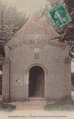 carte postale prémont la chapelle notre dame des sept douleurs