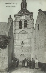 carte postale prémont église