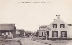 carte postale prémont route de serain