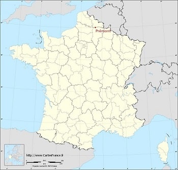 carte de france premont