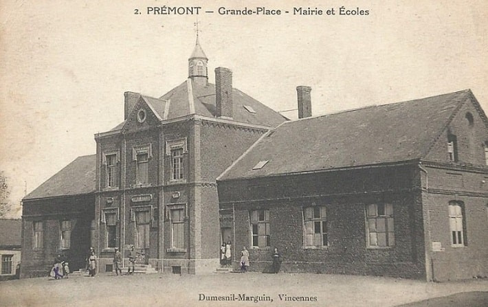 Carte postale de la mairie de Prémont
